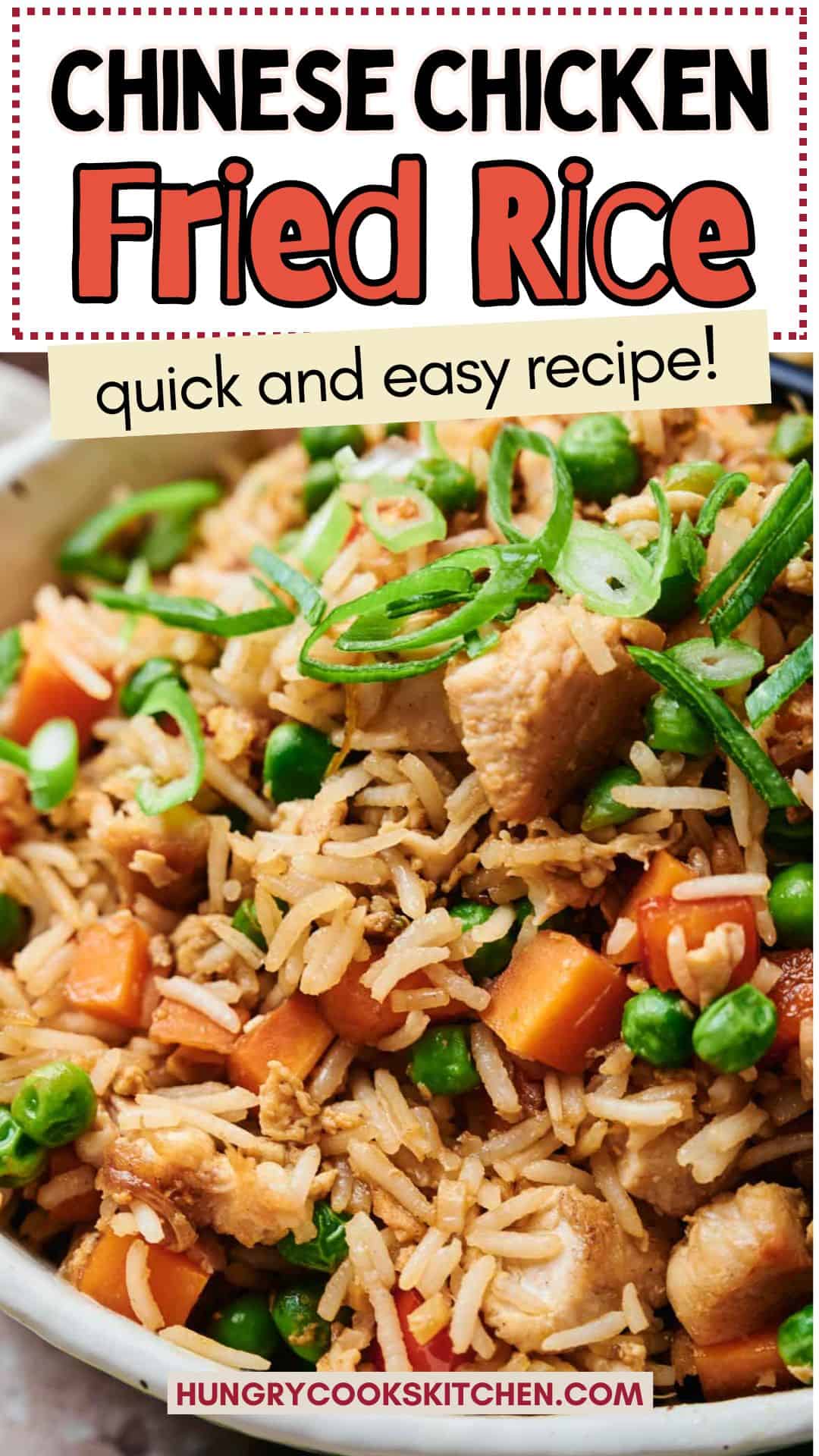 Hunger Fried Rice Chinese Chicken Fried Rice (Better Than Takeout) - Hungry Cooks Kitchen