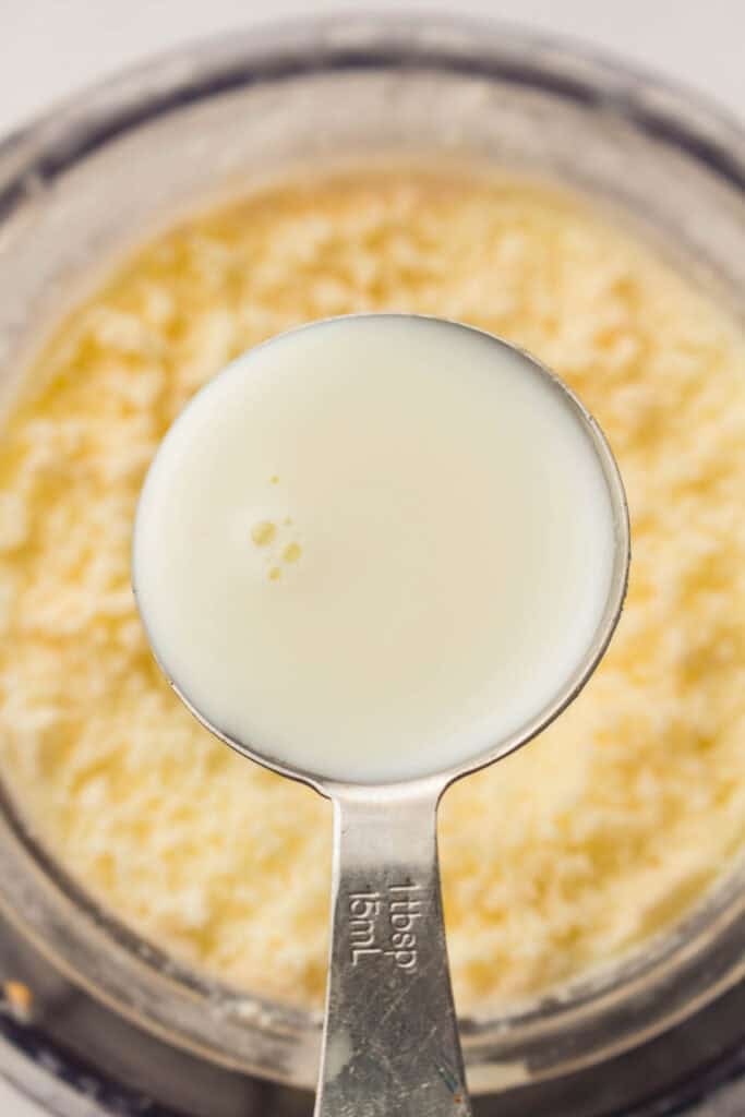 Adding a tablespoon of milk to crumbly Ninja Creami ice cream
